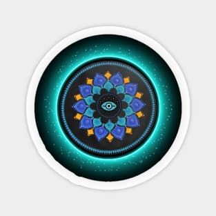 Third Eye, Lotus Flower Mandala. Protection and Guidance. Sticker